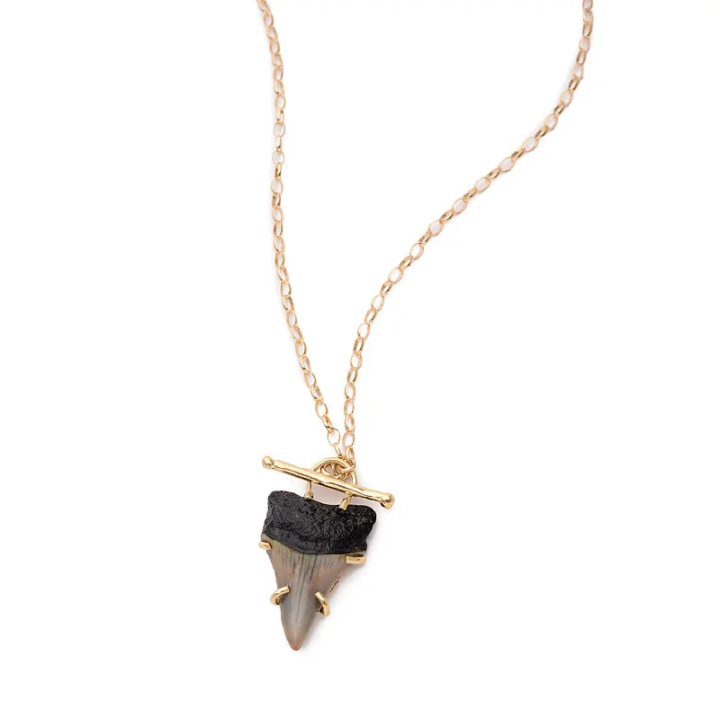 women's necklaces with sparkling diamonds -Shark's Tooth Necklace