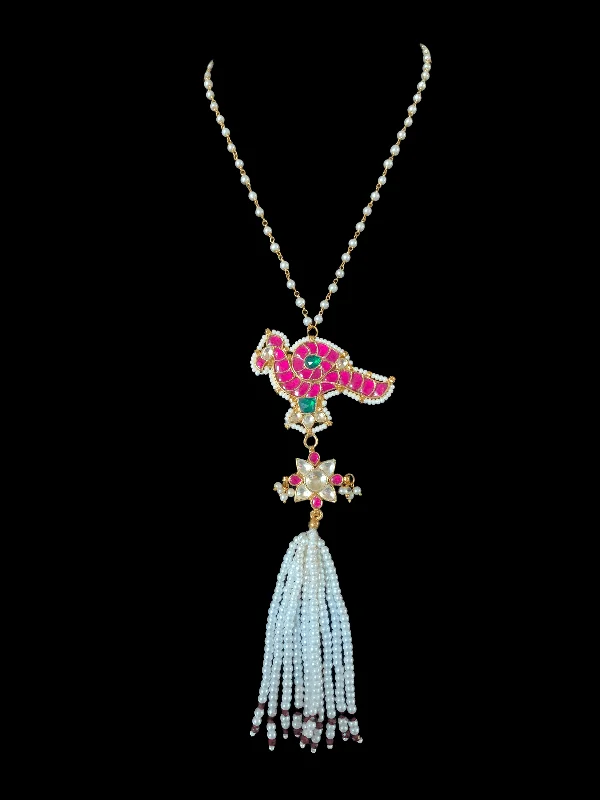 women's necklaces with twisted design -PS369 pachi kundan pendant necklace ( READY TO SHIP )