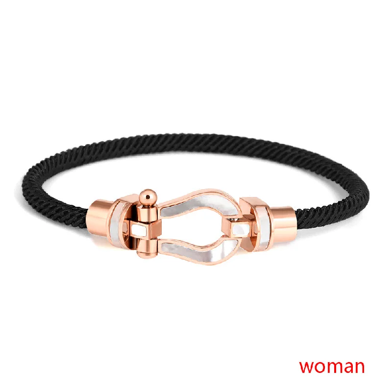 Milan Black Rope (Rose Head) Women's