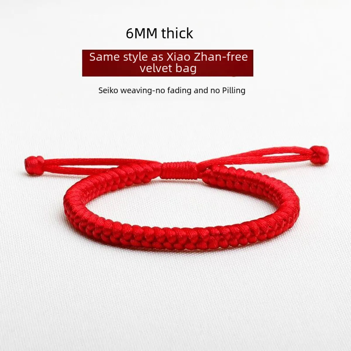 women's bracelets with engraved details -Xiao Zhan'S  Diamond Knot Bracelet Red Rope Bracelet Men'S And Women'S Hand-Woven Couple'S Lucky Delivery For The Year Of Birth