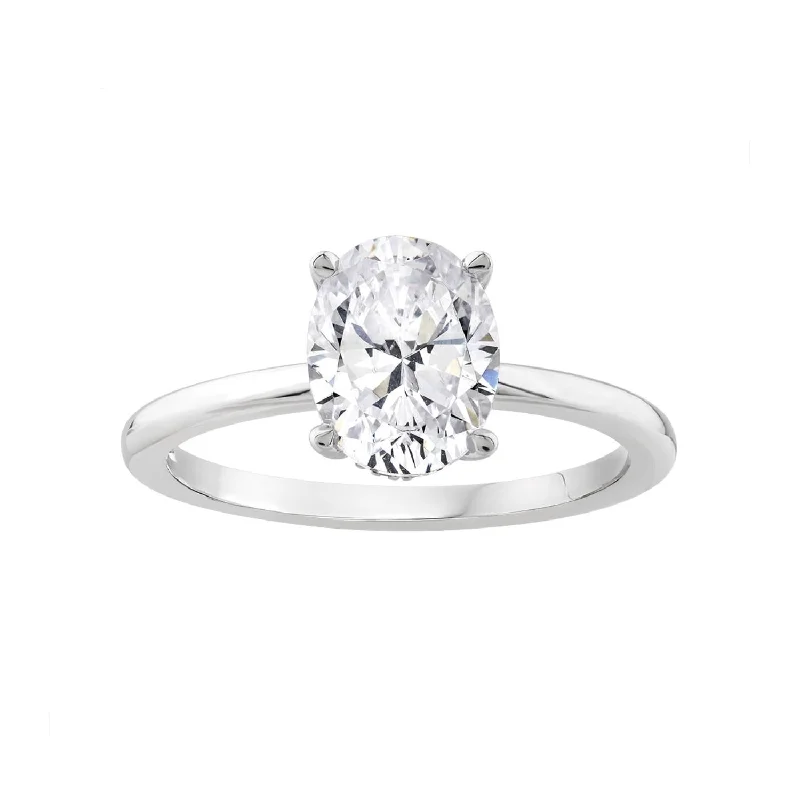 women's engagement rings with intricate details -Signature EcoLove Diamond Dreams 2 CTW Lab Grown Diamond Solitaire Ring in 14KT White Gold