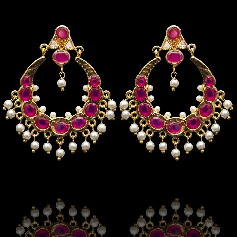 women's earrings with floral design -Samira Earrings