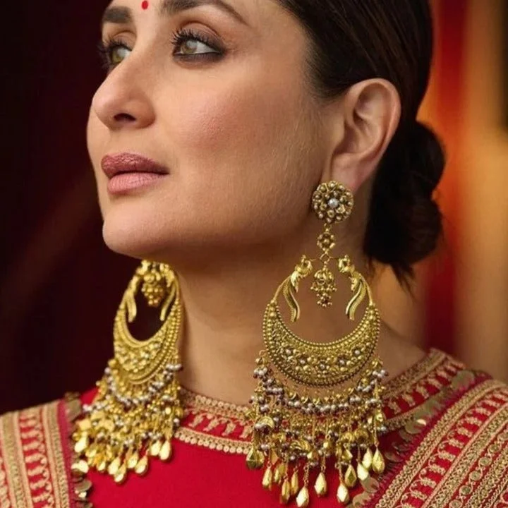 women's earrings with minimalist hoop -Custom Order - Kareena's Statement Earrings