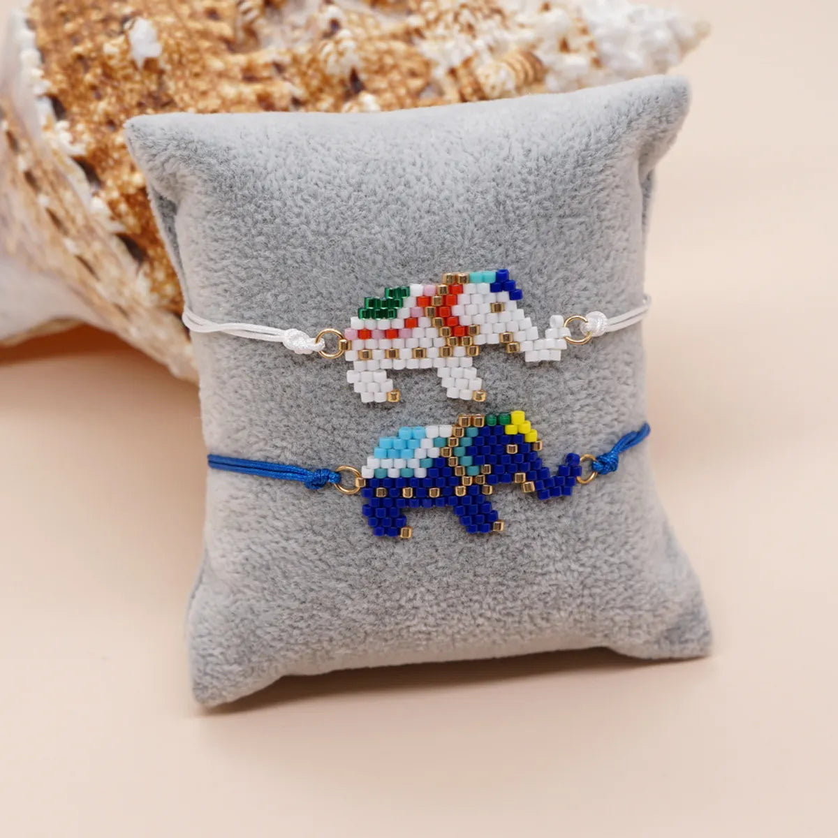 women's bracelets with clasp closure -Cute Animal Glass Seed Bead Couple Bracelets