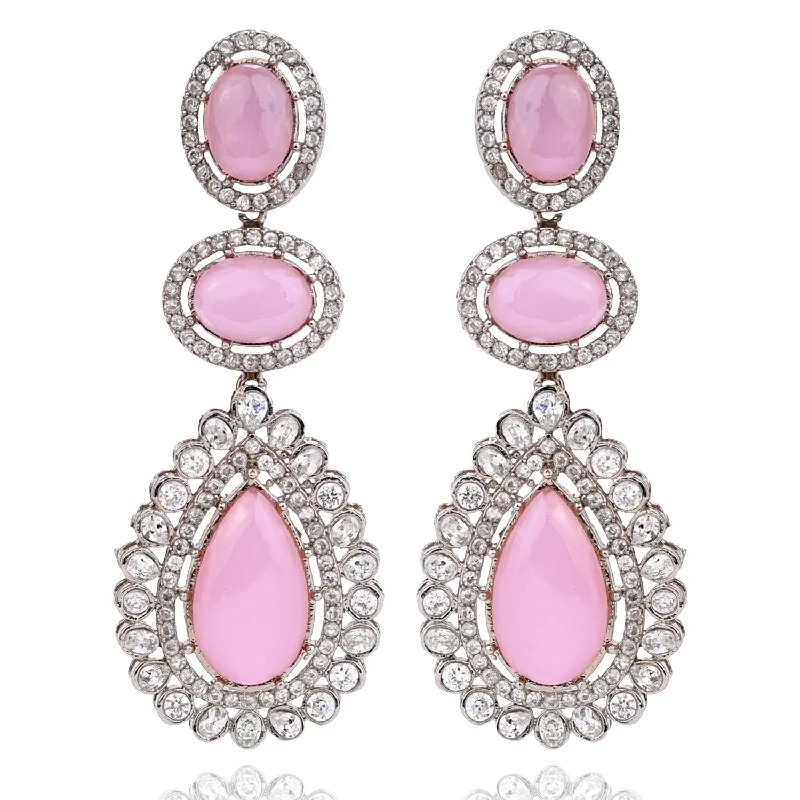 women's earrings with elongated drop -Arshia Earrings