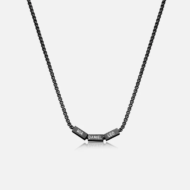 women's necklaces with minimalist design -Kay Necklace - Black