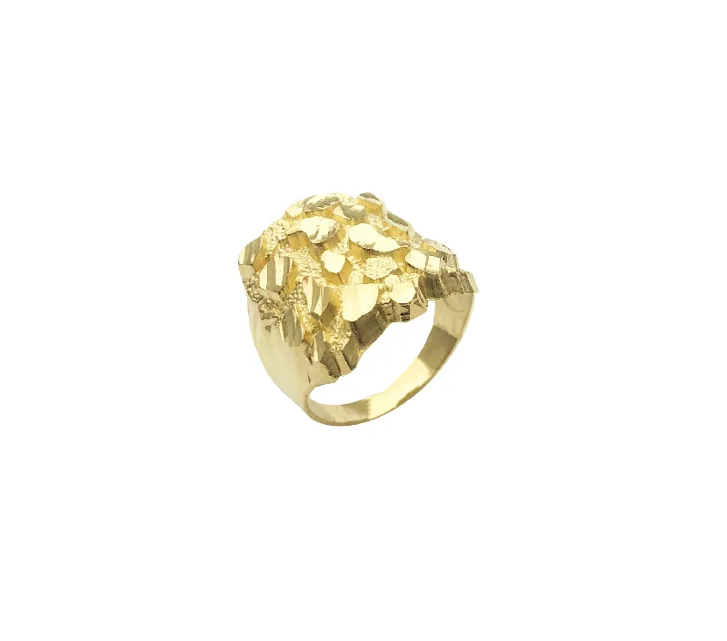 women's rings with adjustable band -Nugget Ring (14K)