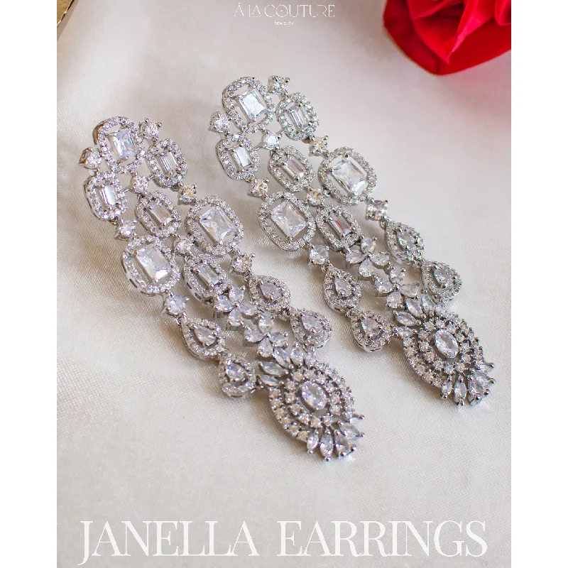 women's earrings with teardrop shape -Janella Earrings