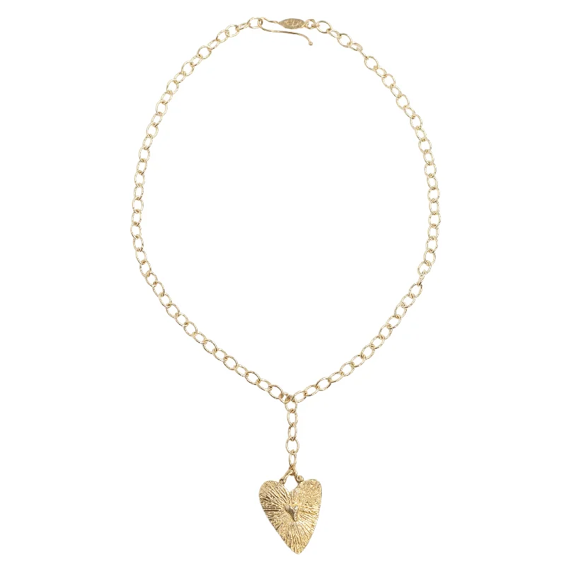 women's necklaces with adjustable length -Sacred Heart Necklace