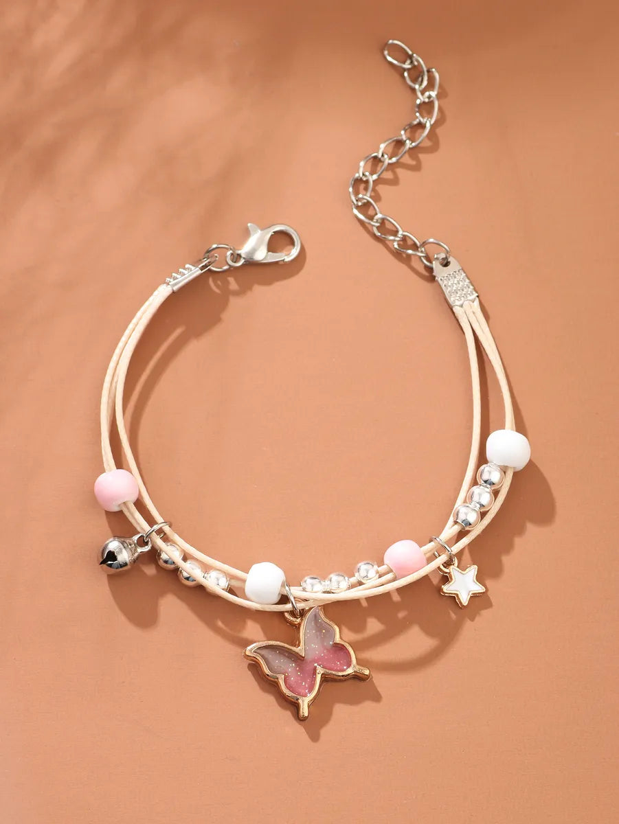 women's bracelets with matching earrings -Korean New Butterfly Bracelet Female Sweet Hand Jewelry Wholesale