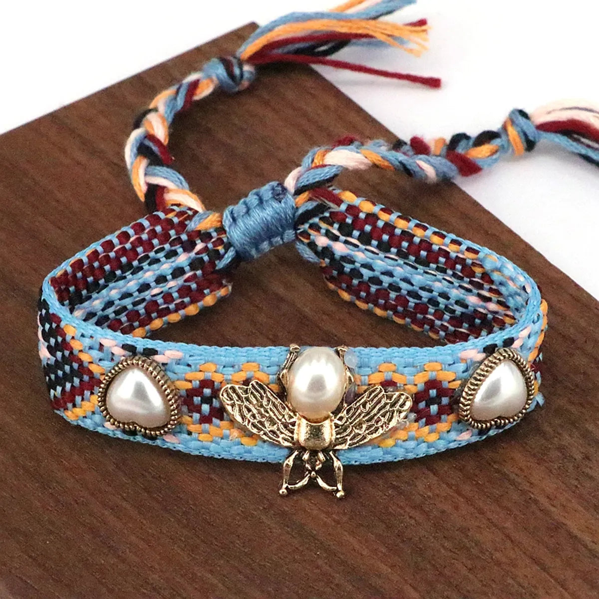 women's bracelets with contemporary look -Vacation Ethnic Style Simple Style Bee Rope Handmade Plating Braid Gold Plated Women's Bracelets