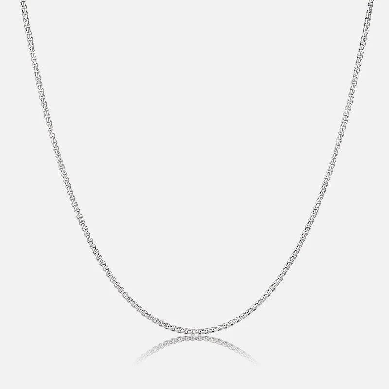 women's necklaces with nature-inspired pendant -Bruno Necklace - Silver