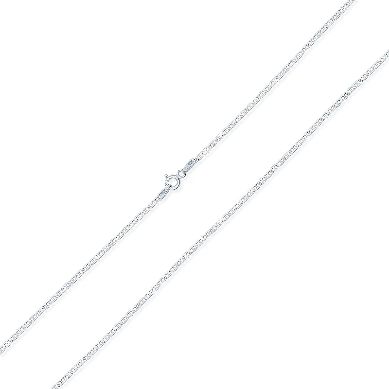 women's necklaces with ruby -2MM Sterling Silver Anchor Chain Necklace for Men Nickel-Free Made in Italy