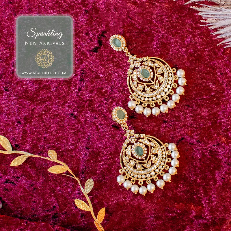 women's earrings with silver-plated finish -Zimrah Earrings