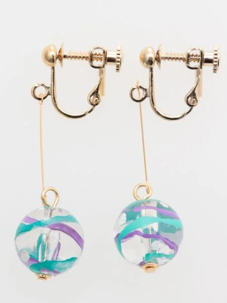 women's earrings with diamond drop -Water Baloon Earrings