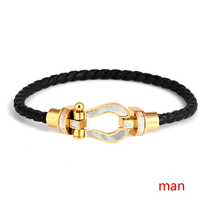 Black Rope (Gold Head) Men's