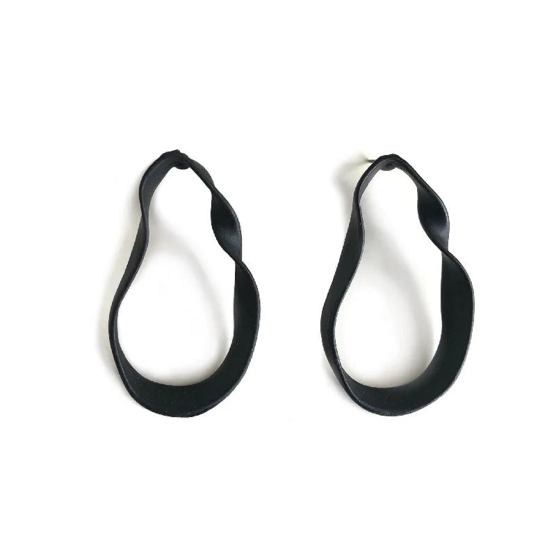 women's earrings with white gold -Paglia Earrings