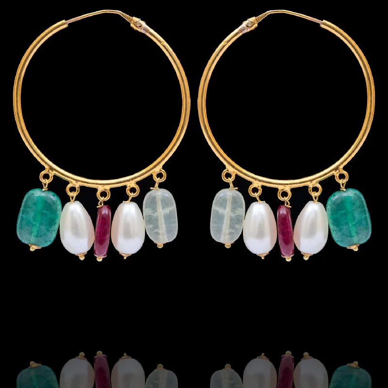 women's earrings with statement design -Shamsa Earrings