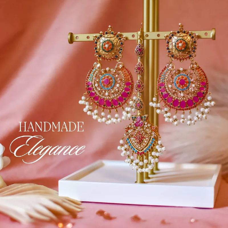 women's earrings with elongated design -Iqra Earrings