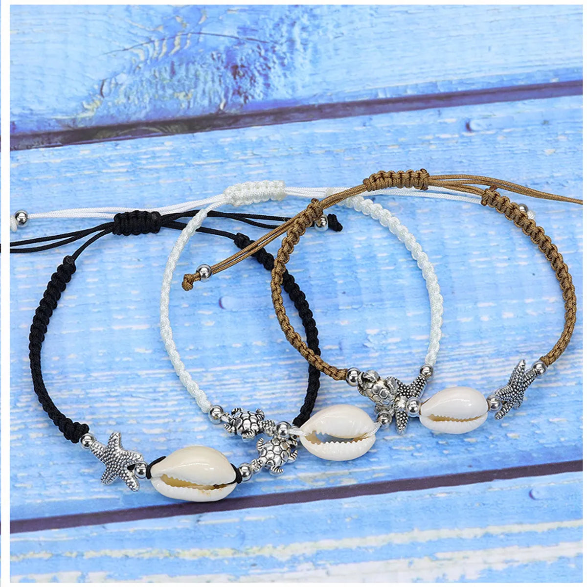 women's bracelets with floral design -Beach Star Alloy Unisex Bracelets