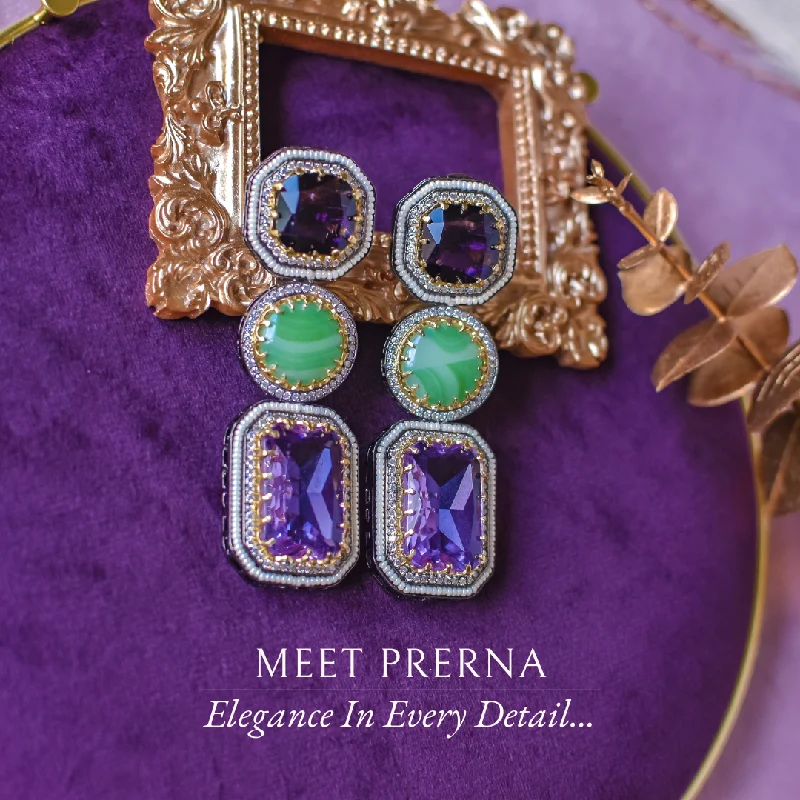 women's earrings with luxury pearl design -Prerna Earrings