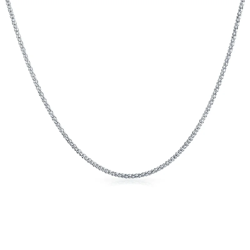 women's necklaces with heart pendant -Bali Style Nickel-Free Sterling Silver Coreana Chain Necklace for Men