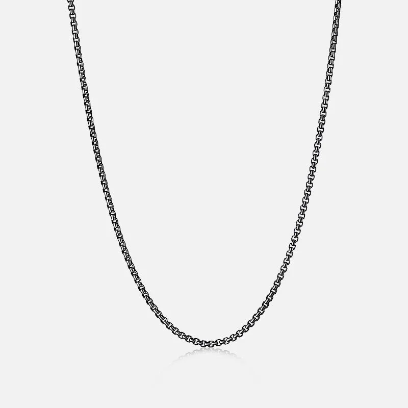 women's necklaces with art deco design -Bruno Necklace - Black