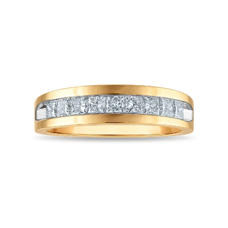 women's engagement rings with subtle elegance -Signature EcoLove 1 CTW Lab Grown Diamond Set Ring in 14KT Yellow Gold