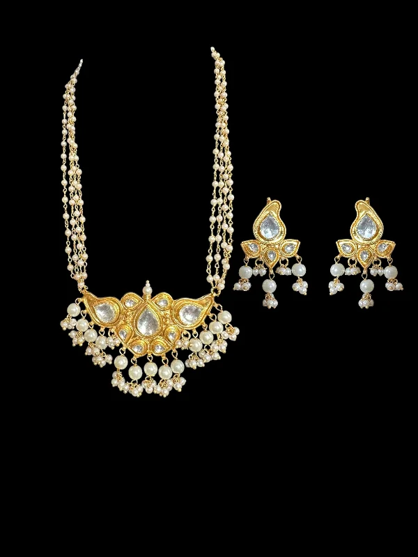 women's necklaces with twisted gold -DNS112 Riza necklace set  (READY TO SHIP)