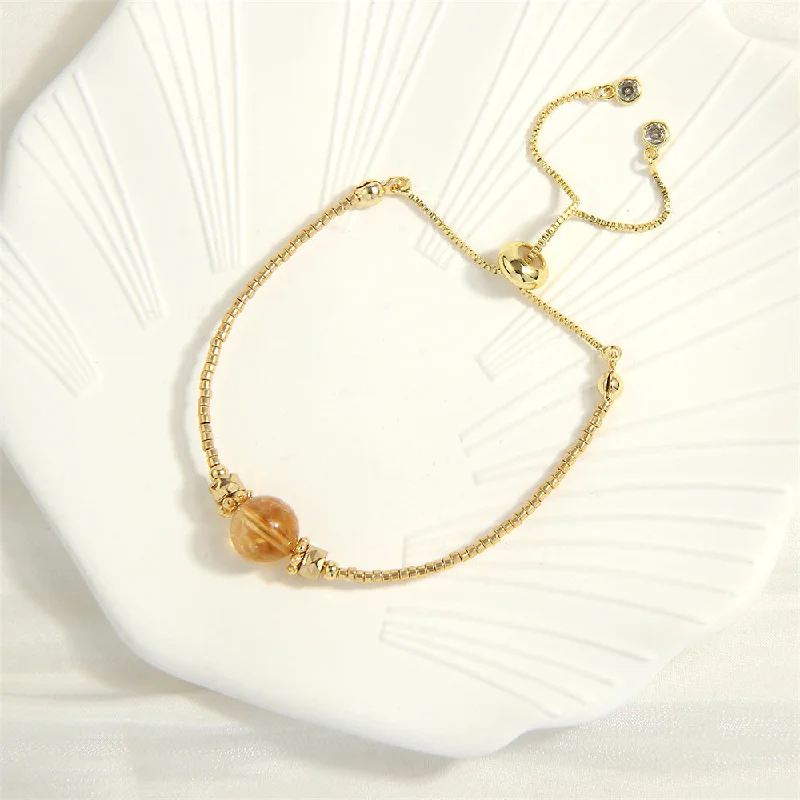 Citrine Miyuki Beads Bracelet