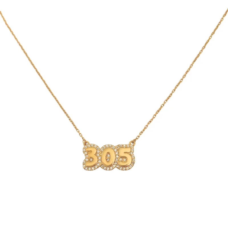 women's necklaces with smooth finish -Custom Bubble Number Necklace