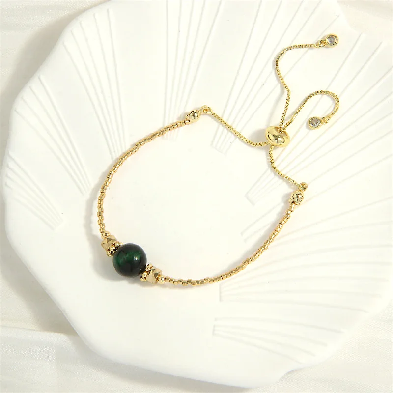 Green Tiger Eye Miyuki Beads Bracelet