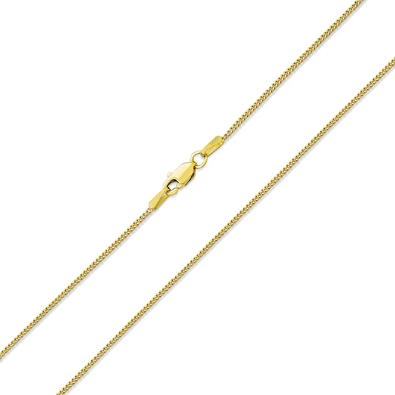 women's necklaces with delicate chain -GENUINE 14K Gold Rolo Link Cable Cuban Chain Necklace 2MM Men Unisex 16-24 Inch