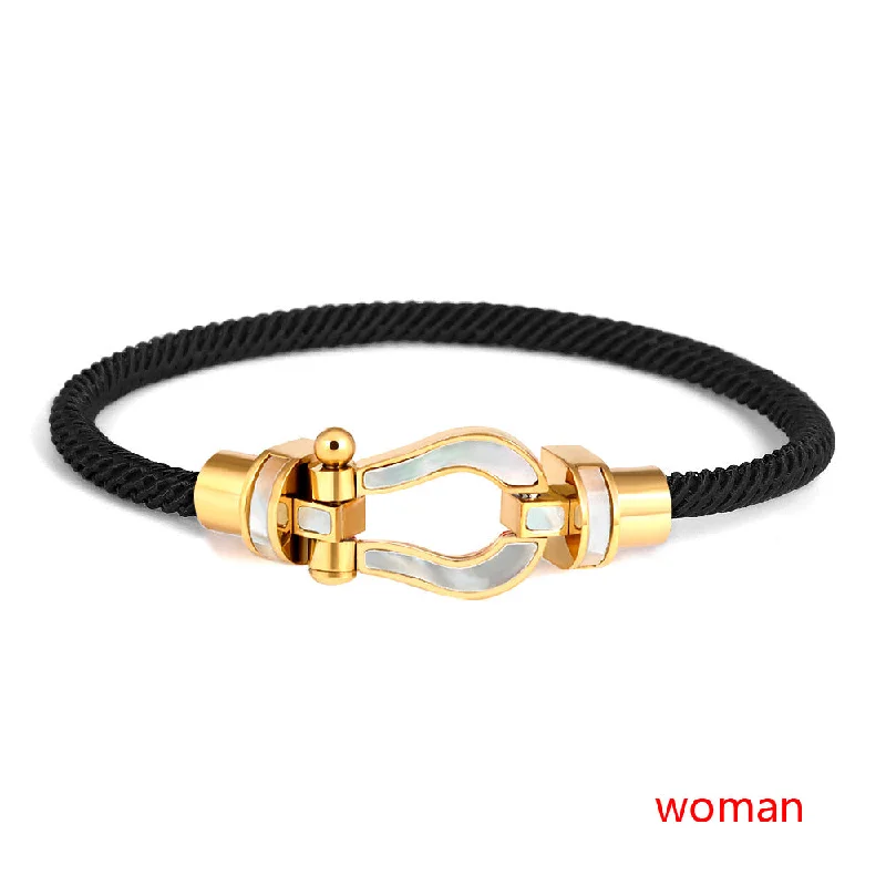 Milan Black Rope (Gold Head) Women's