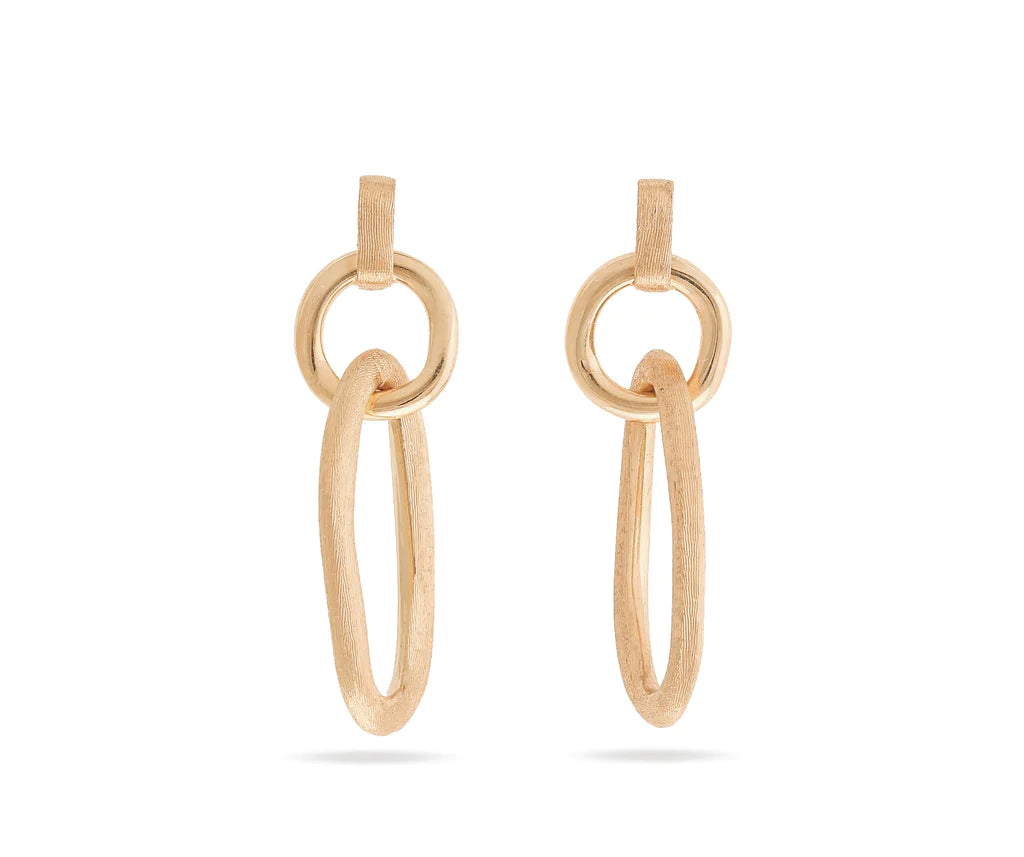 women's earrings with crystal accents -Marco Bicego Jaipur Link Double Drop Earrings