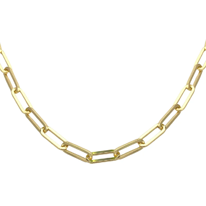 women's necklaces with simple pendant -XL Gold Link Necklace