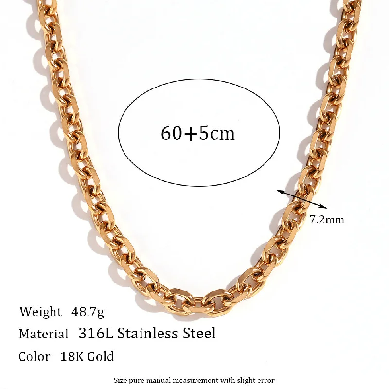 Gold Necklace-60cm+5cm