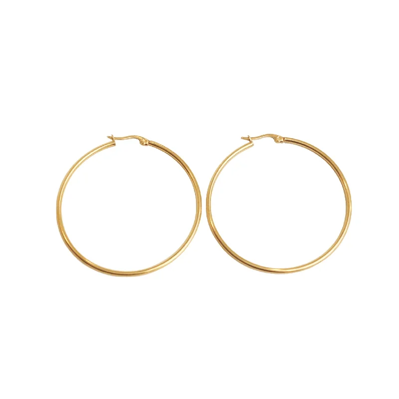 women's earrings with sparkle diamonds -Extra Large Hoop Earrings