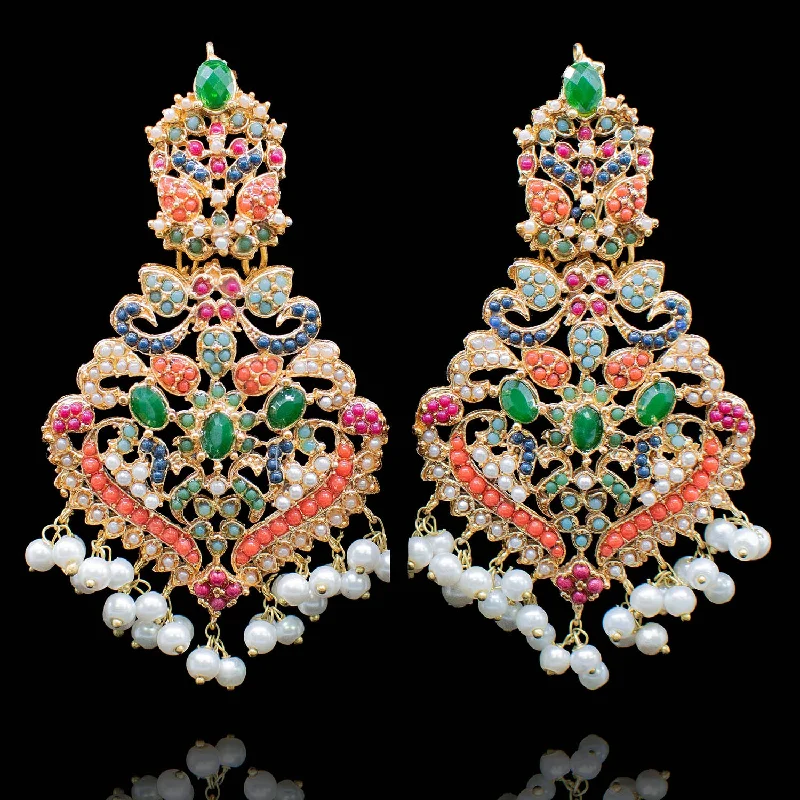 women's earrings with vintage-inspired design -Poonam Earrings - Available in 3 Colors