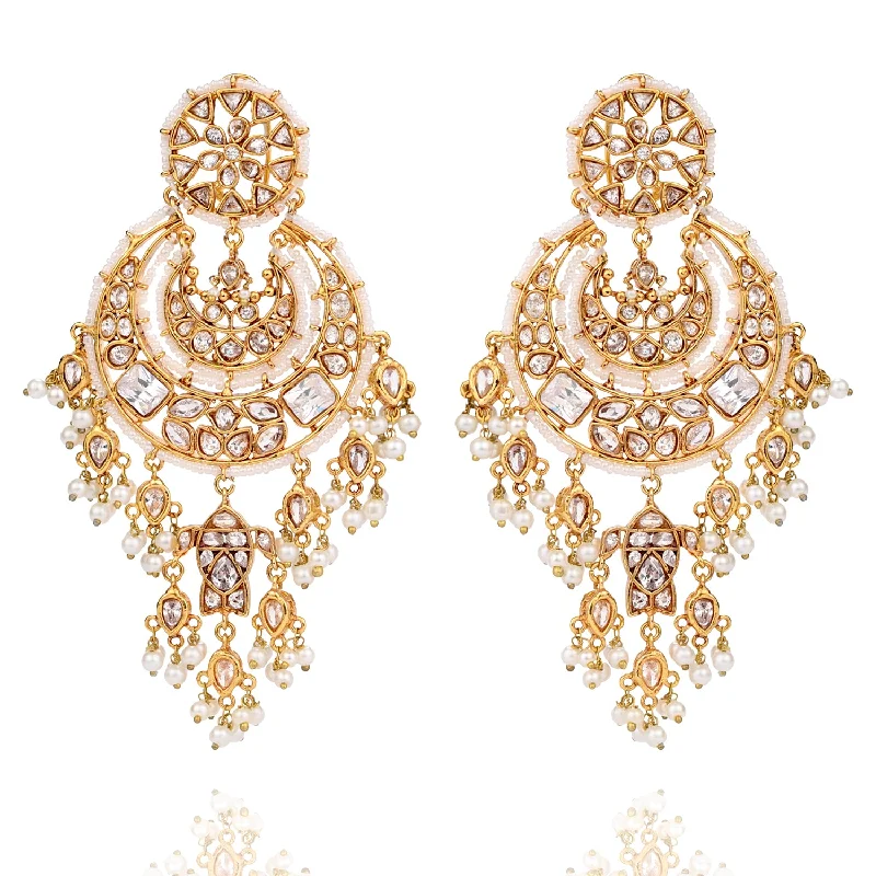 women's earrings with oversized diamonds -Ananya Earrings