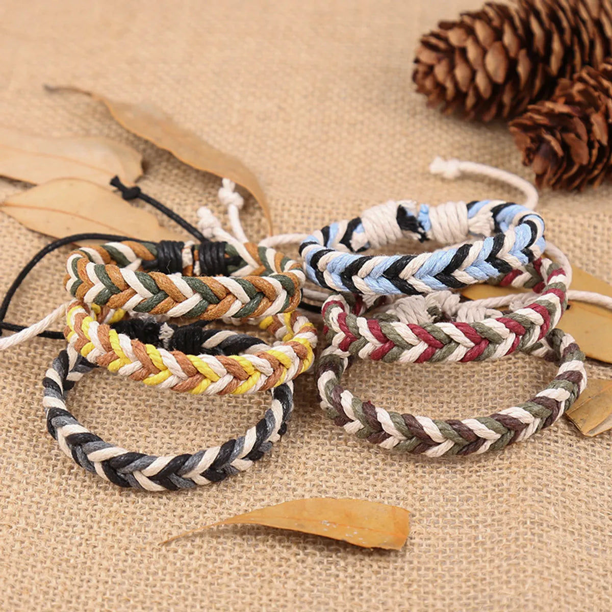 women's bracelets with fine jewelry -Sweet Multicolor Hemp Rope Handmade Unisex Bracelets