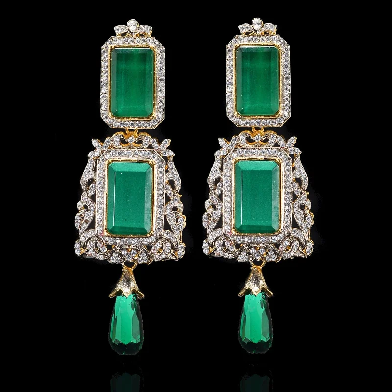 women's earrings with fine details -Raviha Earrings