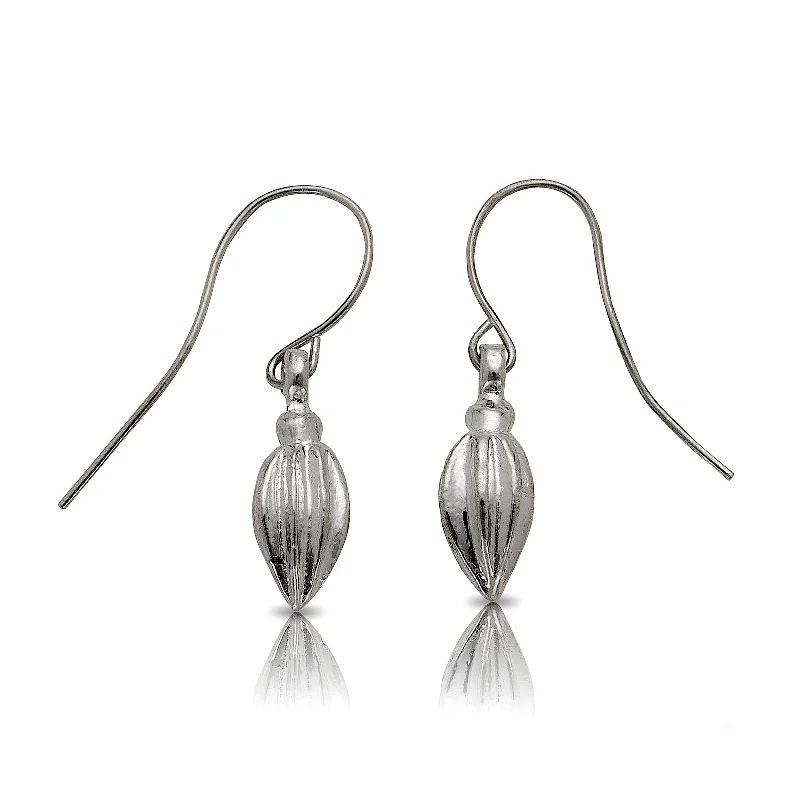 women's earrings with stud earrings set -Cocoa Pods .925 Sterling Silver Earrings