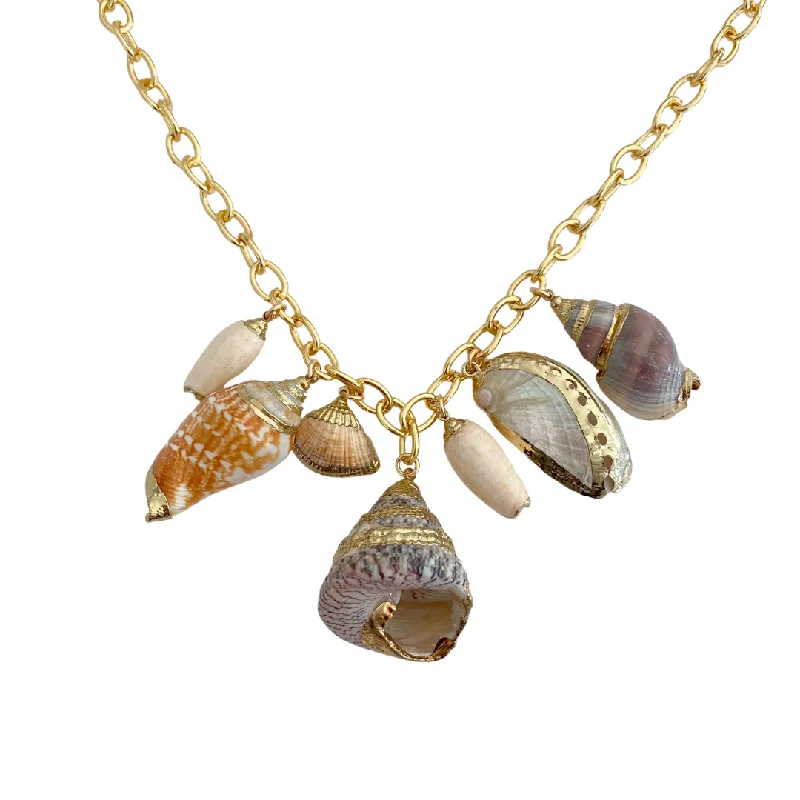 women's necklaces with engraved details -Seaside Shell Necklace