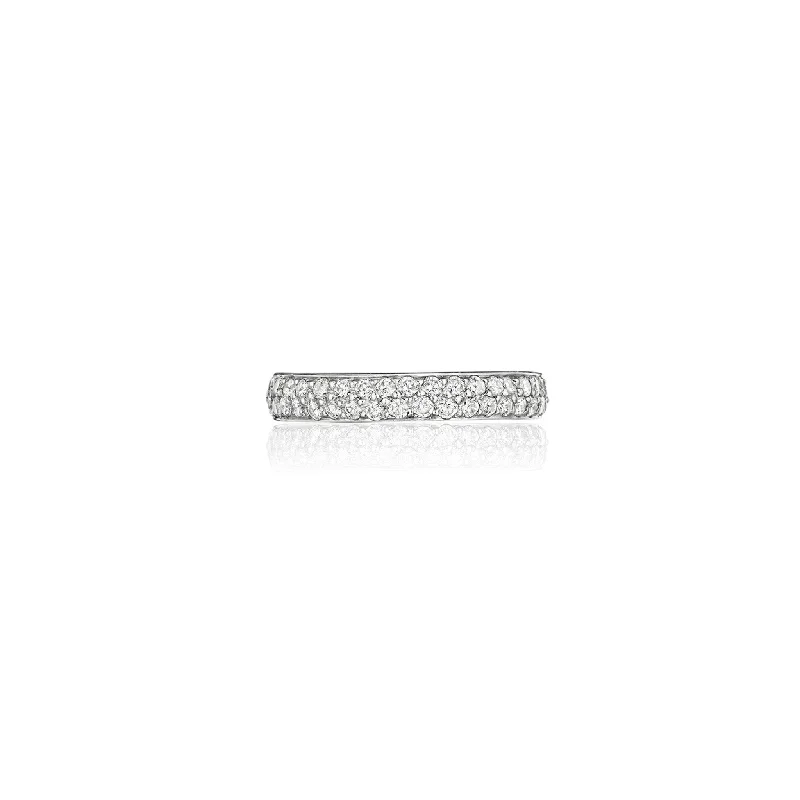 women's engagement rings with subtle elegance -Astor 2-Row Diamond Eternity Band