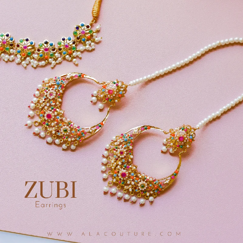 women's earrings with beautiful finish -Zubi Earrings - Available in 2 Options