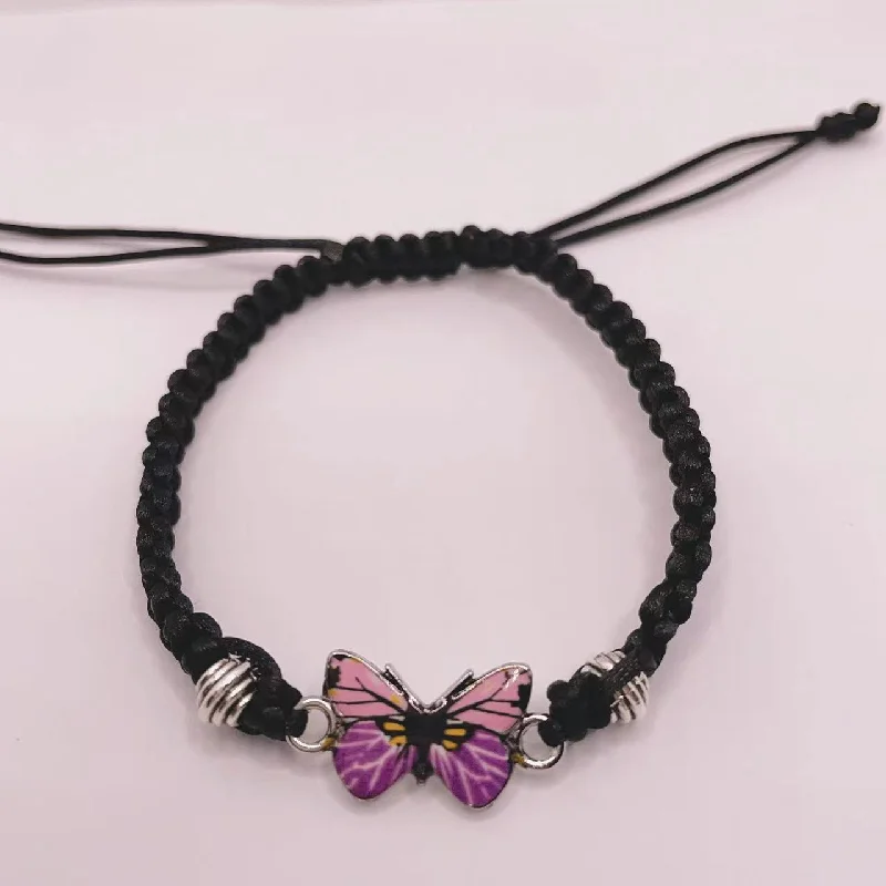 Black Line Purple Butterfly