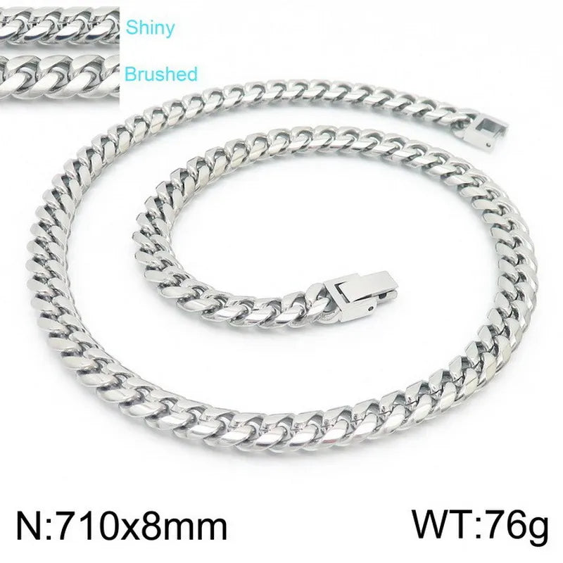 Steel Necklace 71cm