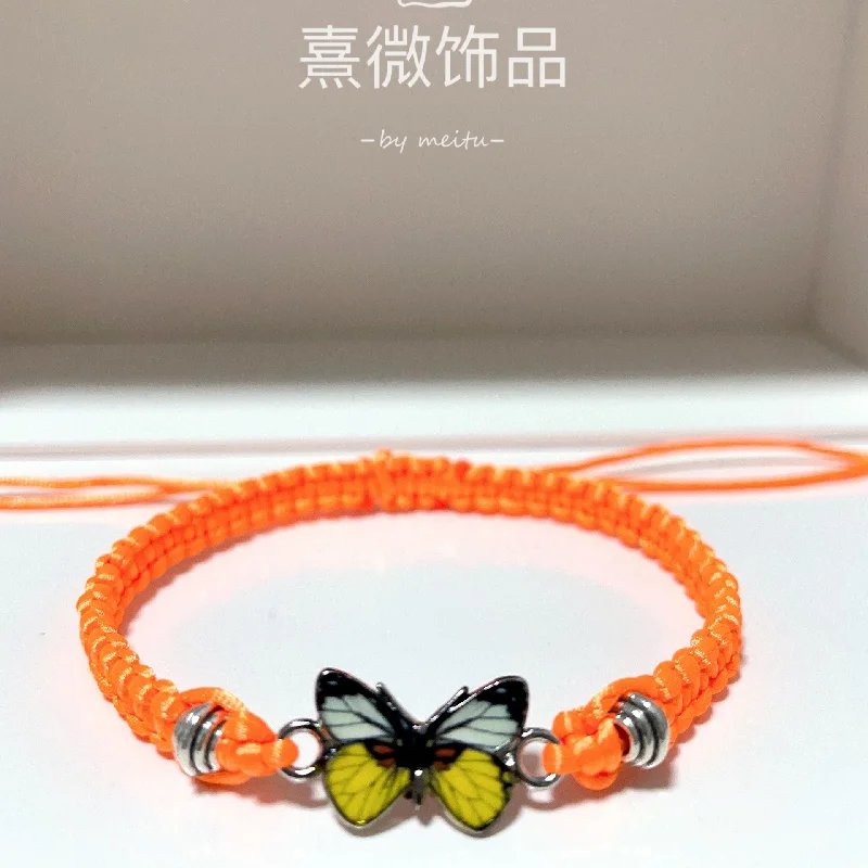 Orange Thread Yellow Butterfly