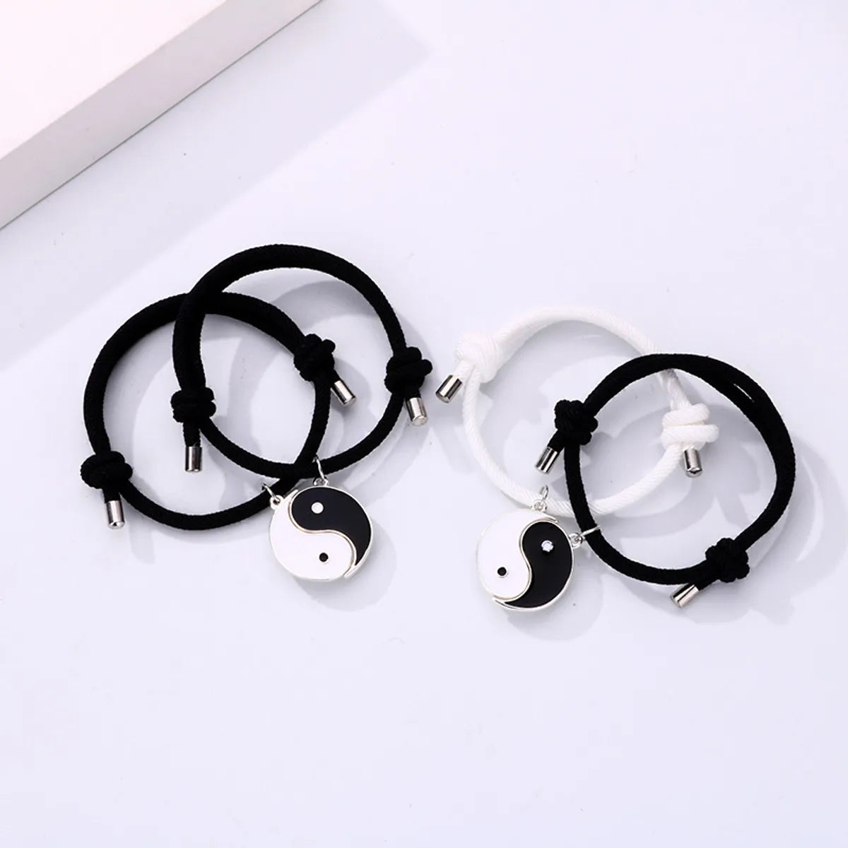 women's bracelets with sleek silver -Simple Style Streetwear Gossip Alloy Rope Plating Valentine's Day Couple Bracelets